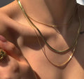 Anti-Tarnish Triple Layer Snake Chain Stainless Steel Necklace