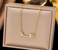 Anti-Tarnish Fish Bone Pendant Stainless Steel Necklace