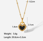 Anti-Tarnish 2in1 Color Lock Stainless Steel Necklace