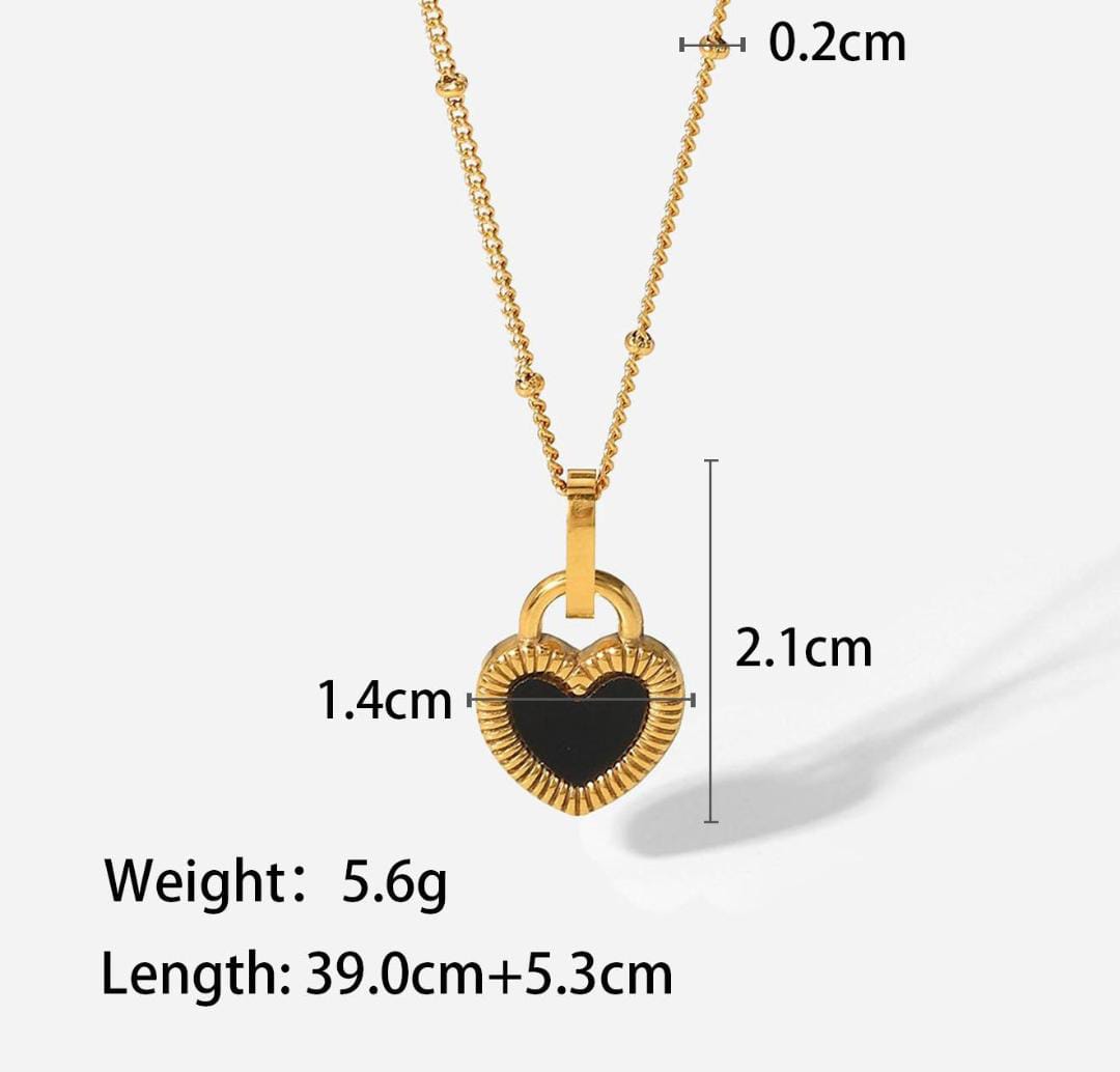 Anti-Tarnish 2in1 Color Lock Stainless Steel Necklace