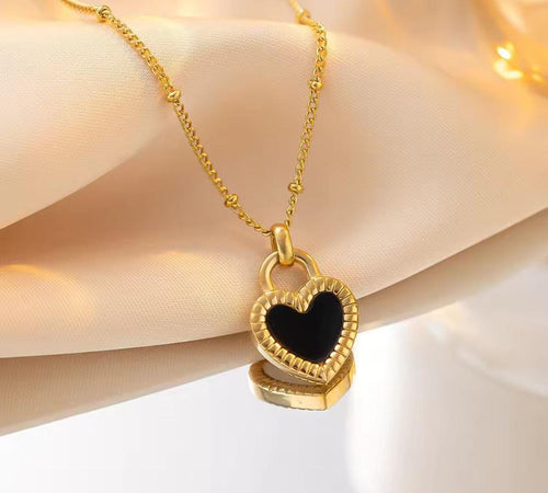 Anti-Tarnish 2in1 Color Lock Stainless Steel Necklace