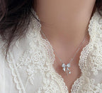 Anti-Tarnish Y2K Bow Heart Star Drop Stainless Steel Necklace