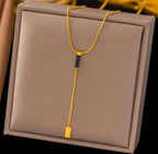 Anti-Tarnish Minimalist Y-Shape 316L Stainless Steel Necklace