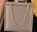 Anti-Tarnish Heavy Spiral Simple Unisex Chain Stainless Steel Necklace